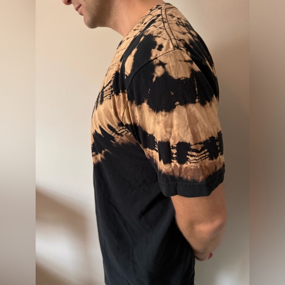 American Apparel Black and Tan Tie-Dye Short Sleeve Tee - Picture 3 of 3
